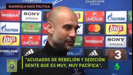 Guardiola denuncia la "poca humanidad" de España hacia Junqueras, Forn, Cuixart y Sánchez