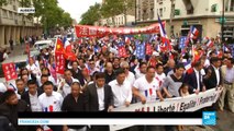 Aubervilliers : des milliers de Français d'origine chinoise manifestent contre les agressions
