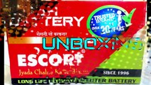 Escort Tubular Battery 150 AH : Home Microtek Inverter Battery | UNBOXING Review Hindi - DJ AATISH