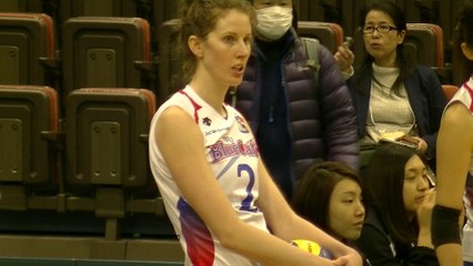 ドリス・ジェニファー選手(Jennifer DORIS)PFUブルーキャッツ【ﾊﾞﾚｰﾎﾞｰﾙ女子チャレンジマッチ】2016.3.6船橋アリーナ