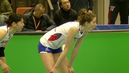 ドリス・ジェニファー選手その②(Jennifer DORIS)PFUブルーキャッツ【ﾊﾞﾚｰﾎﾞｰﾙ女子チャレンジマッチ】2016.3.6船橋アリーナ