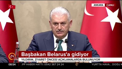 Başbakan Yıldırım Belarus'a gidiyor