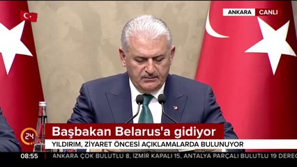 Başbakan Yıldırım Belarus'a gidiyor