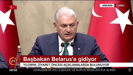 Başbakan Yıldırım Belarus'a gidiyor
