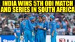 India wins 5th ODI against South Africa by 73 runs, clinches series 4-1 | Oneindia News