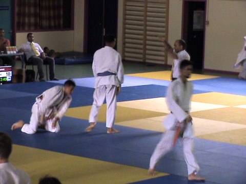 Mathieu son premier combat championnat de la Réunion Cadets 2018