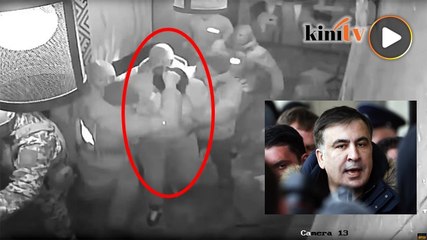 Aksi dramatik bekas presiden Georgia ditangkap di kafe