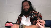 Bayley checks on Elias after he was laid out by Braun Strowman_ Raw Fallout, Feb. 12, 2018