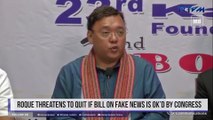 Roque threatens to quit if bill on fake news is ok’d by Congress