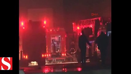 CNR fuar alanında korkutan yangın