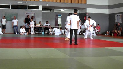 Mattéo à l'annimation Benjamins zone Ouest du 11/02/2018