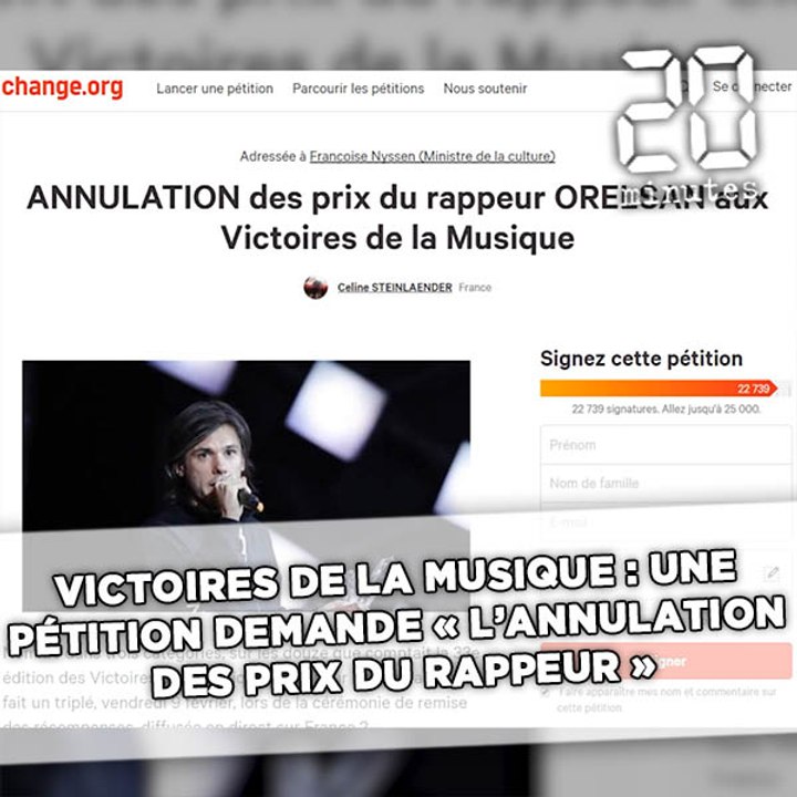 Victoires de la musique: Une pétition demande «l'annulation des prix du rappeur Orelsan»