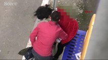 Adana'da sokak ortasında genç kızı boğmaya çalıştı