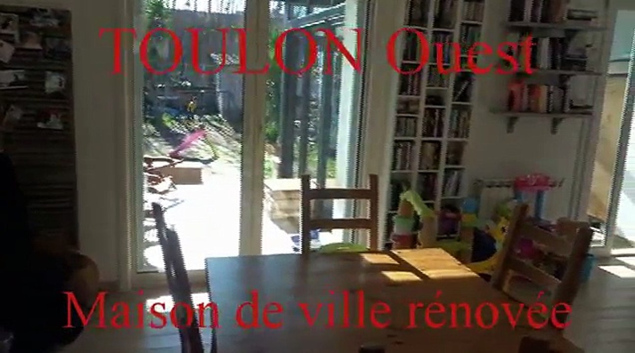 Vente maison de ville Toulon ouest T5 de 107 m2 renovee - Belles prestations