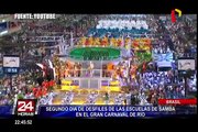 Carnaval de Río: segundo día de desfiles de Escuelas de Samba