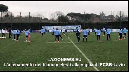 Formello: la rifinitura alla vigilia di FCSB-Lazio