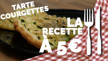 RECETTE À 5€ : Tarte fine aux courgettes et parmesan