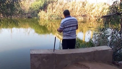 דייג סבבה בנחל לכיש עם רשת שבקה - להזמנת רשת זריקה_ 054-4990019