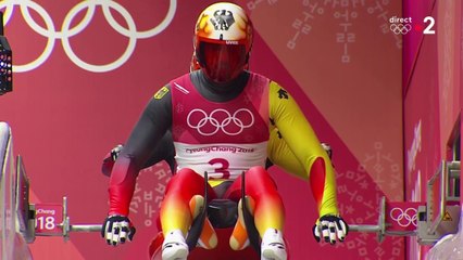 JO 2018 : Luge Doubles Hommes. La paire allemande Wendl-Arlt tenante du titre en tête après le Run 1