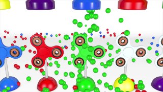 Learn Colors with Fidget Spinners Color with A Lot of Balls 3D for Kids and Toddlers