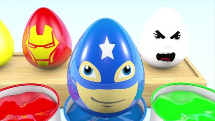 Learning Colors for Kids with Surprise Eggs Heroes Face 3D - Learn Colours For Children With Eggs(1)