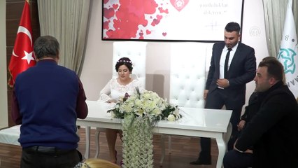 Evlenmek için Sevgililer Günü'nü seçtiler - TEKİRDAĞ