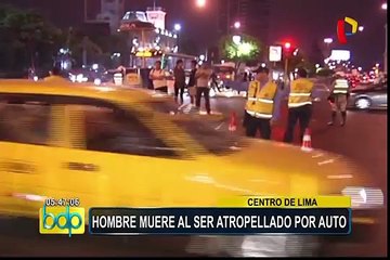 Centro de Lima: hombre muere atropellado cerca al Paseo Colón