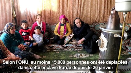 Fuyant les combats, des Syriens s'entassent dans des maisons