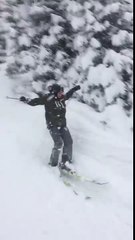 Double chute en ski