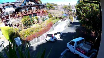 EDR Februaly 14 2018  A White K-car stops at my house