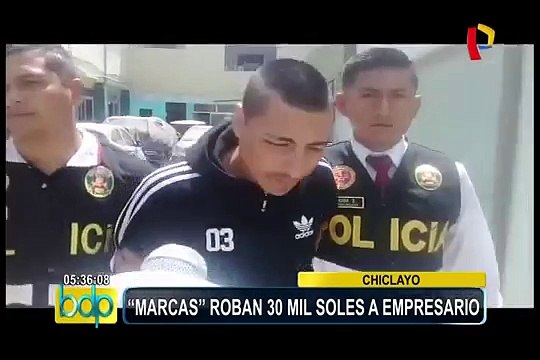 Chiclayo: “marcas” roban 30 mil soles a empresario