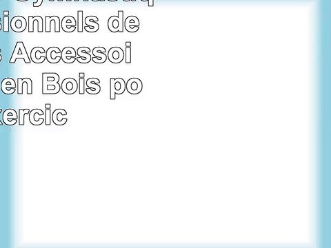 Anneaux de Gymnastique Professionnels de Via Fortis Accessoire de Gym en Bois pour