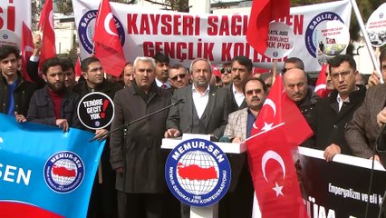 Sendikalardan Zeytin Dalı Harekatı'na destek - KAYSERİ