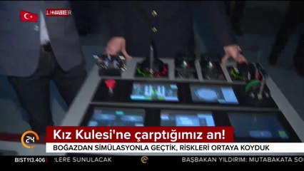 Kız Kulesi'ne çarptığımız an!