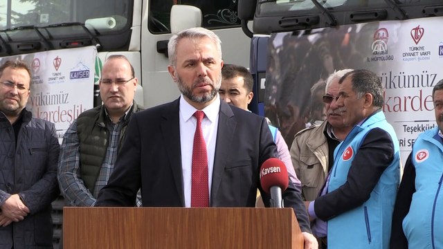 Kayseri'den Suriyeli savaş mağdurlarına yardım