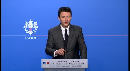 Compte rendu du Conseil des ministres du 14 février 2018