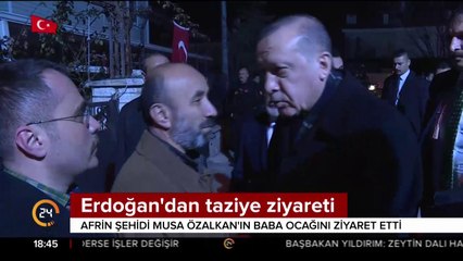 Cumhurbaşkanı'ndan taziye ziyareti