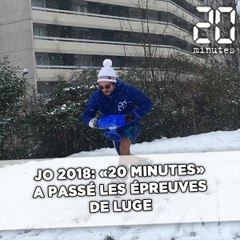 JO 2018: «20 Minutes» a passé les épreuves de luge
