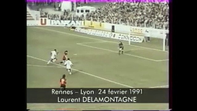 24/02/91 : Laurent Delamontagne (42') : Rennes - Lyon (2-0)