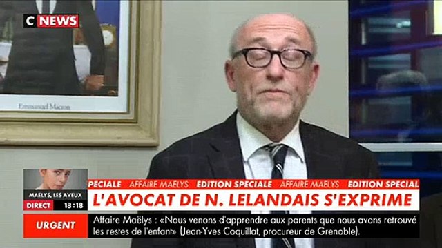L'avocat de Nordhal Lelandais parle, au bord des larmes, après avoir appris que les restes de la Maëlys venait d'être tr