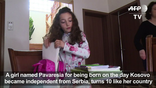 Girl named Independence turns 10 along with divided Kosovo