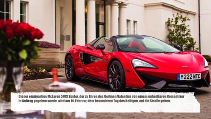 McLaren 570S Spider ist in Rot für wahre Romantik am Valentinstag bereit