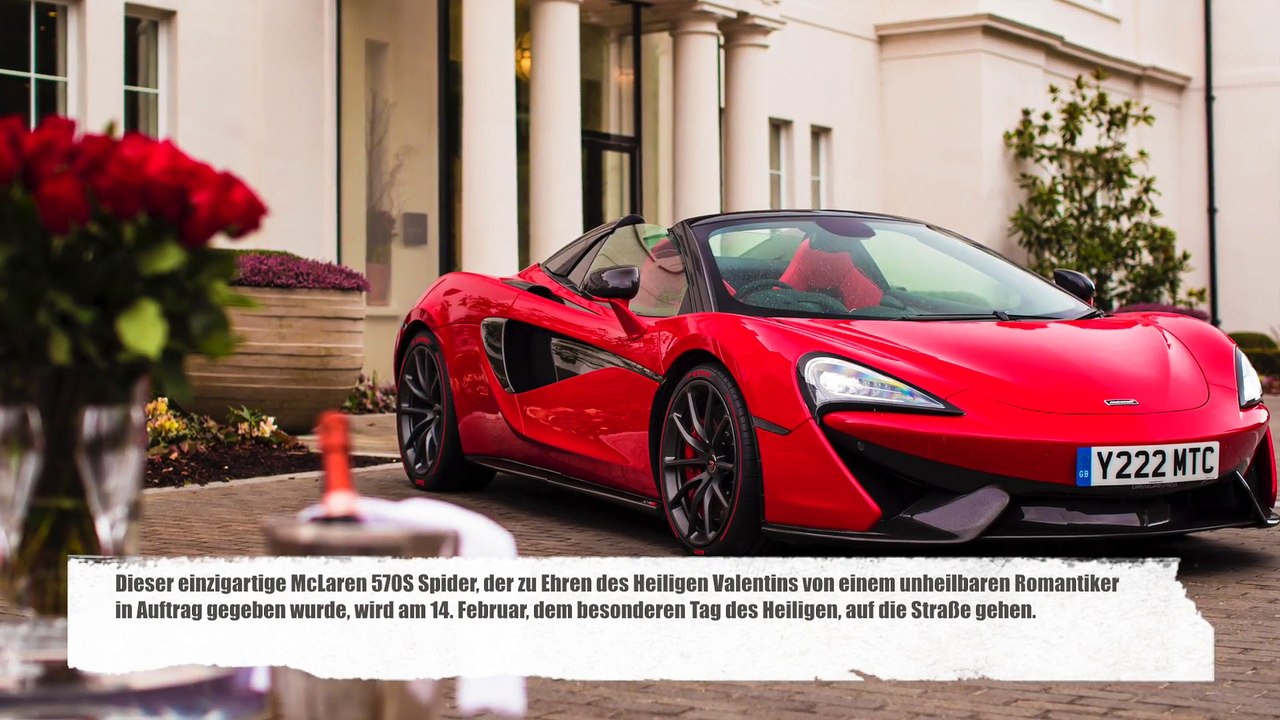 McLaren 570S Spider ist in Rot für wahre Romantik am Valentinstag bereit