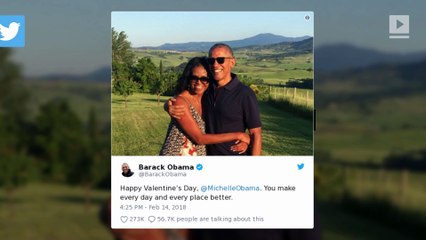 Obama Shows Michelle Some Valentine's Day Love