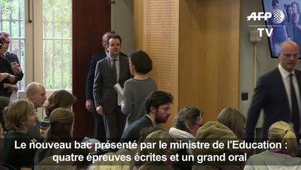 Réforme du bac: conférence de presse de Jean-Michel Blanquer