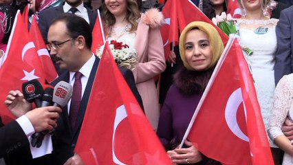 Uşak’ta Afrin mesajlı Sevgililer Günü etkinliği