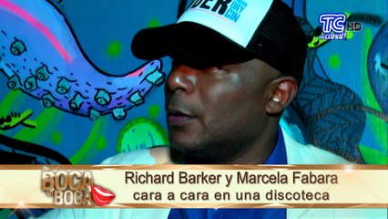 Richard Barker y Marcela Fabara estuvieron en un mismo lugar