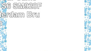 Bugatti 8755 Etui portefeuille pour Samsung Galaxy S6 SM920F Motif Amsterdam Brun