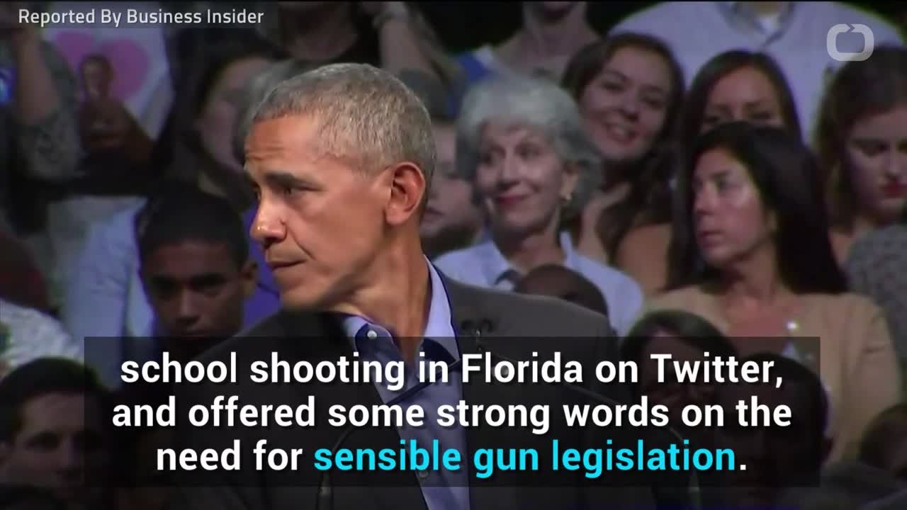 Obama Calls For Gun Safety Laws In Wake Of Florida School Shooting