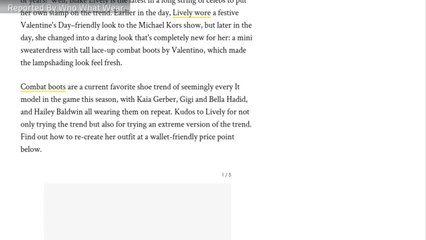 Blake Lively Pairs the "No Pants" Trend With a Major Shoe Trend